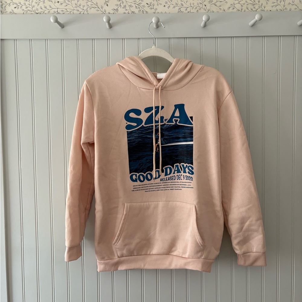 SZA Graphic Hoodie in Pink